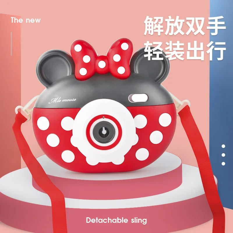 Light Up Toys LED Micky Bubble Machine Mini Mouse Camera Bubble Summer Outdoor Gift Toy Bubble Blower Baby Toys