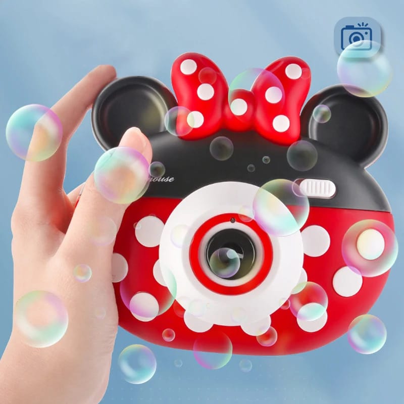 Light Up Toys LED Micky Bubble Machine Mini Mouse Camera Bubble Summer Outdoor Gift Toy Bubble Blower Baby Toys
