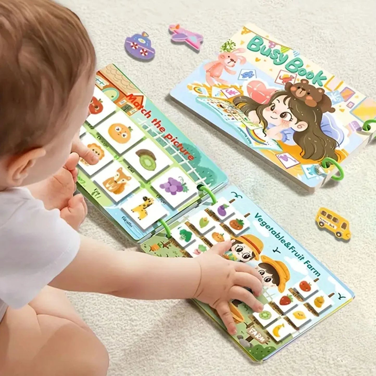 Early Childhood Quiet Book – Montessori-Inspired Learning Toy for Toddlers Kids Learning Book