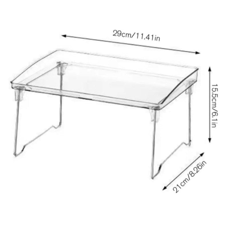 Multipurpose Single Layer Clear Acrylic Desk Organizer Vanity Counter Top