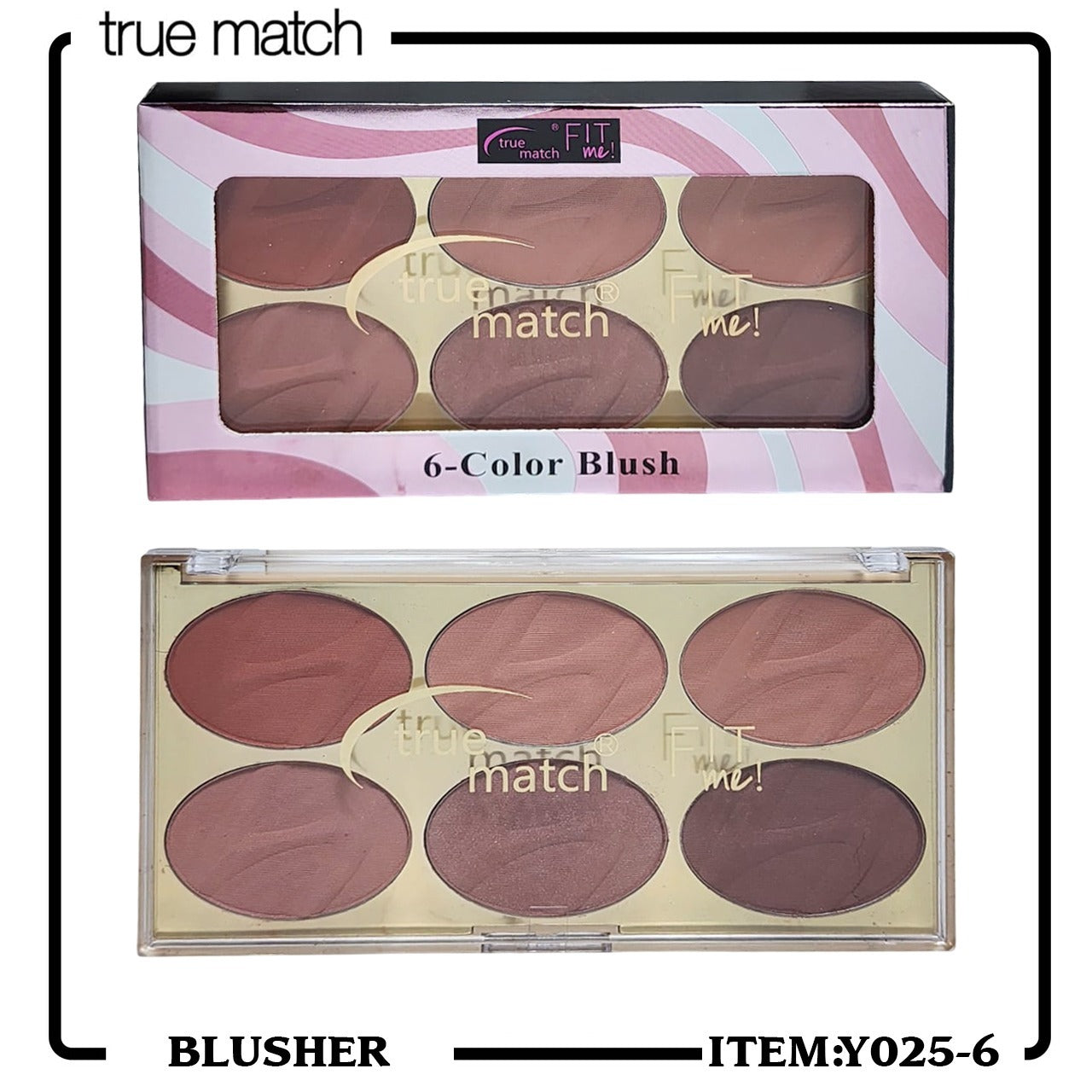 True Match Fit Me 6 Colors Blush