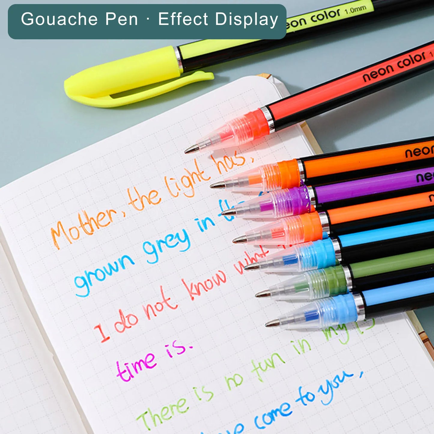 Neon Color 1.0mm Pen Set of 12Pcs