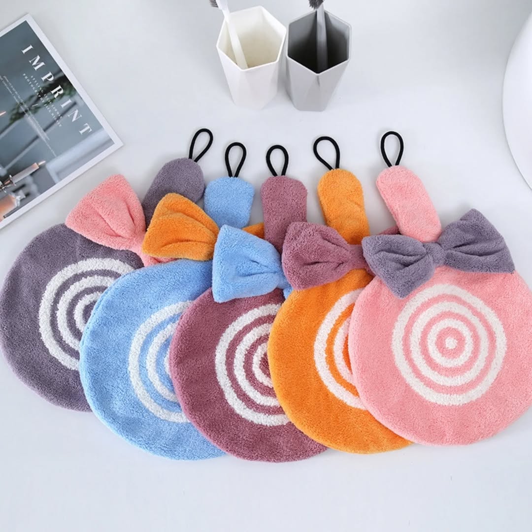 Super Soft Absorbent Hanging Towel Pack Of 2