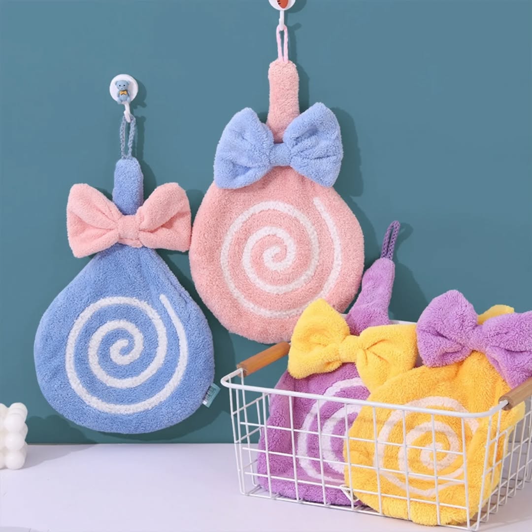 Super Soft Absorbent Hanging Towel Pack Of 2