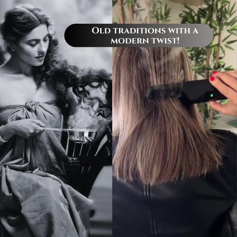 2 in 1 Hair Electronic Comb Incense Burner & Home Diffuser Rechargeable