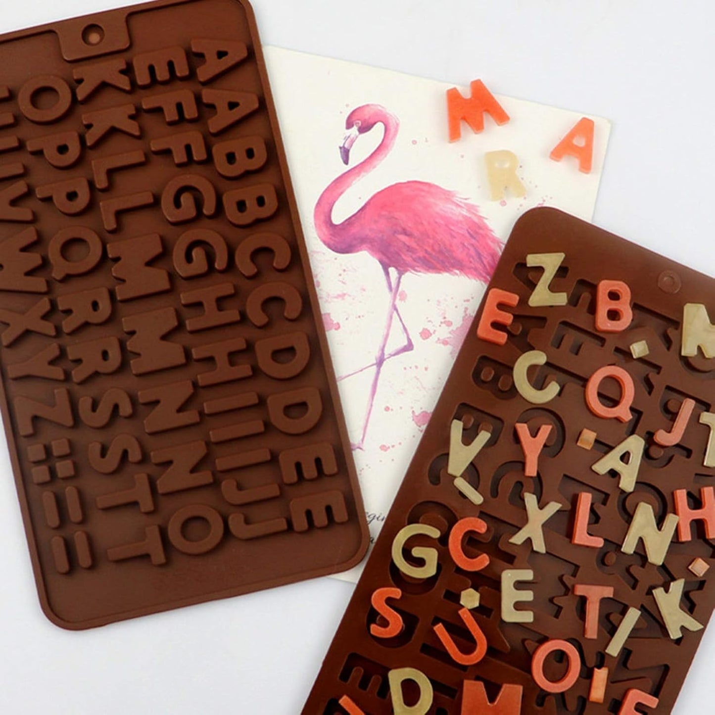 Silicone A to Z Alphabet Mold 52 Cavity