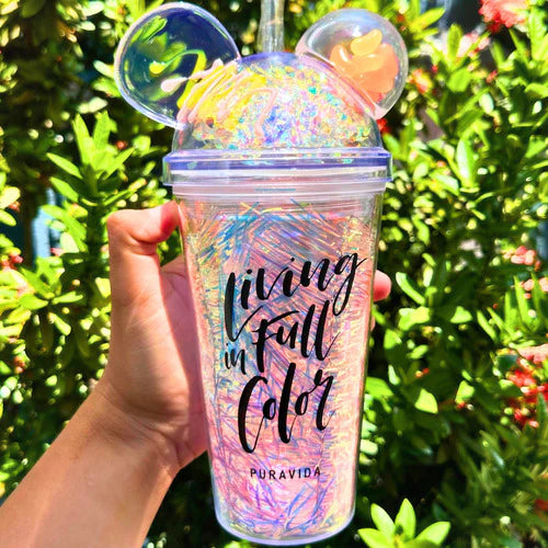 Living In Full Color Cute Creative Drinking Water Sipper Cup