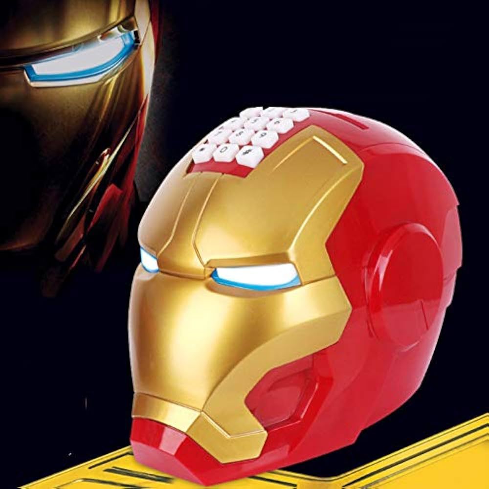 Marvel Avengers Iron Man Helmet Password Lock Piggy Bank