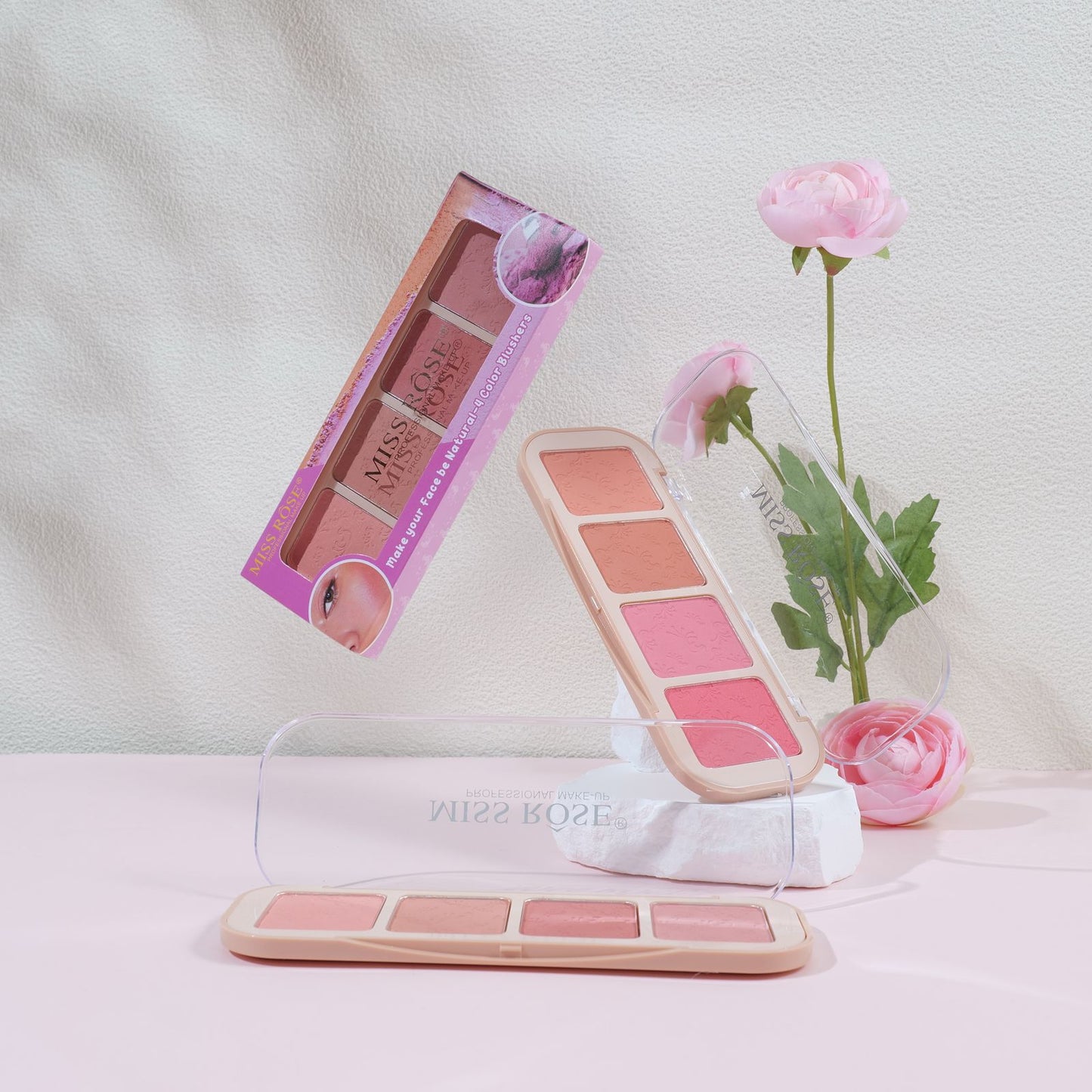 Miss Rose Butter Blend 4-Color Blush Palette