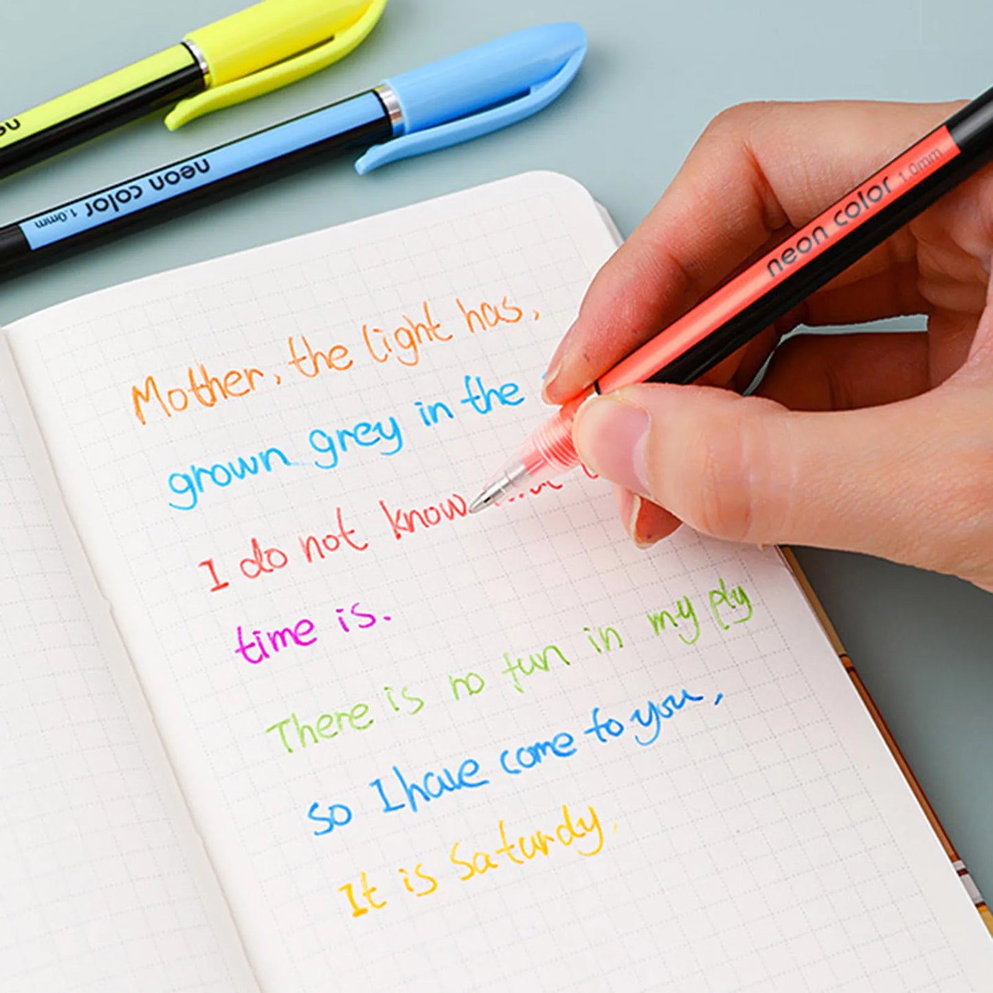 Neon Color 1.0mm Pen Set of 12Pcs