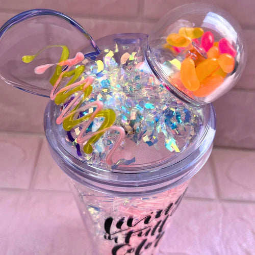 Living In Full Color Cute Creative Drinking Water Sipper Cup