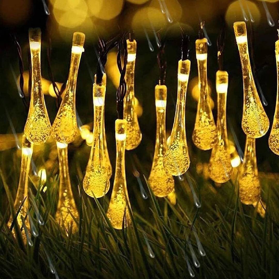 LED Water Drop Fairy String Light 20 Bulbs