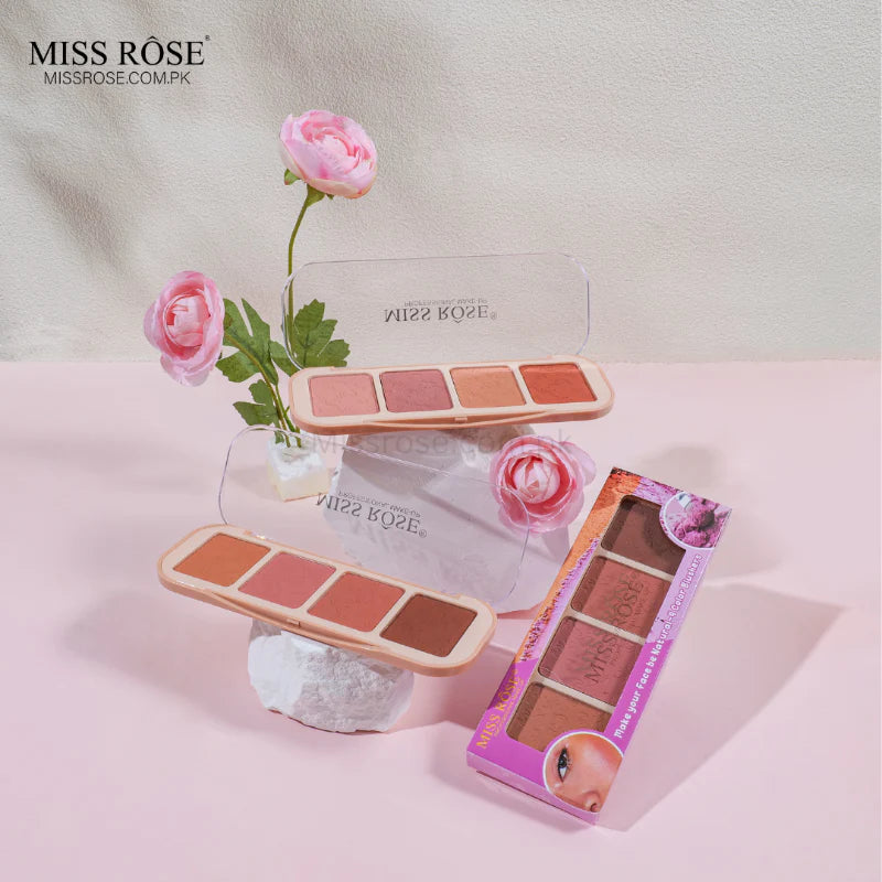 Miss Rose Butter Blend 4-Color Blush Palette