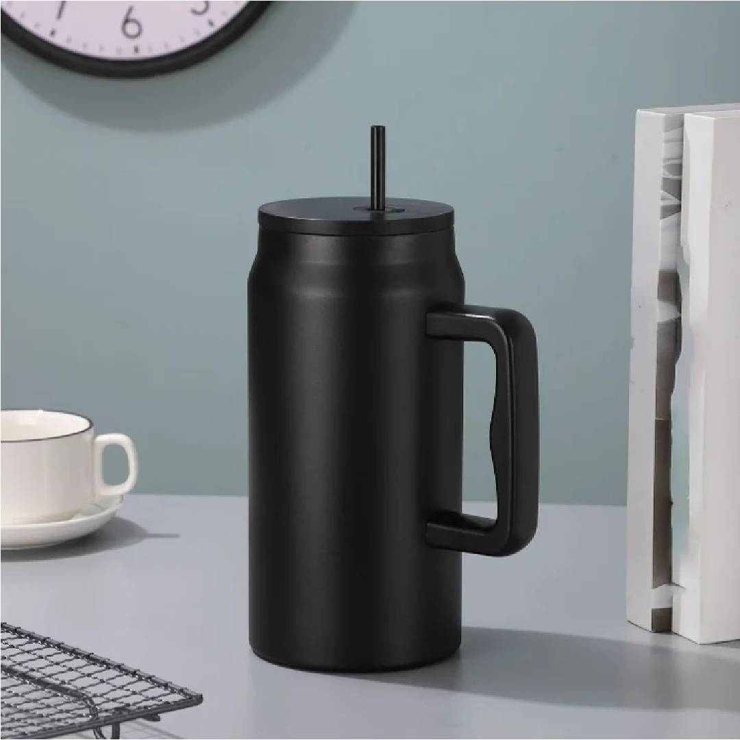 Modern Stanley Quencher Dupe Tumbler With Colored Straw And Lid