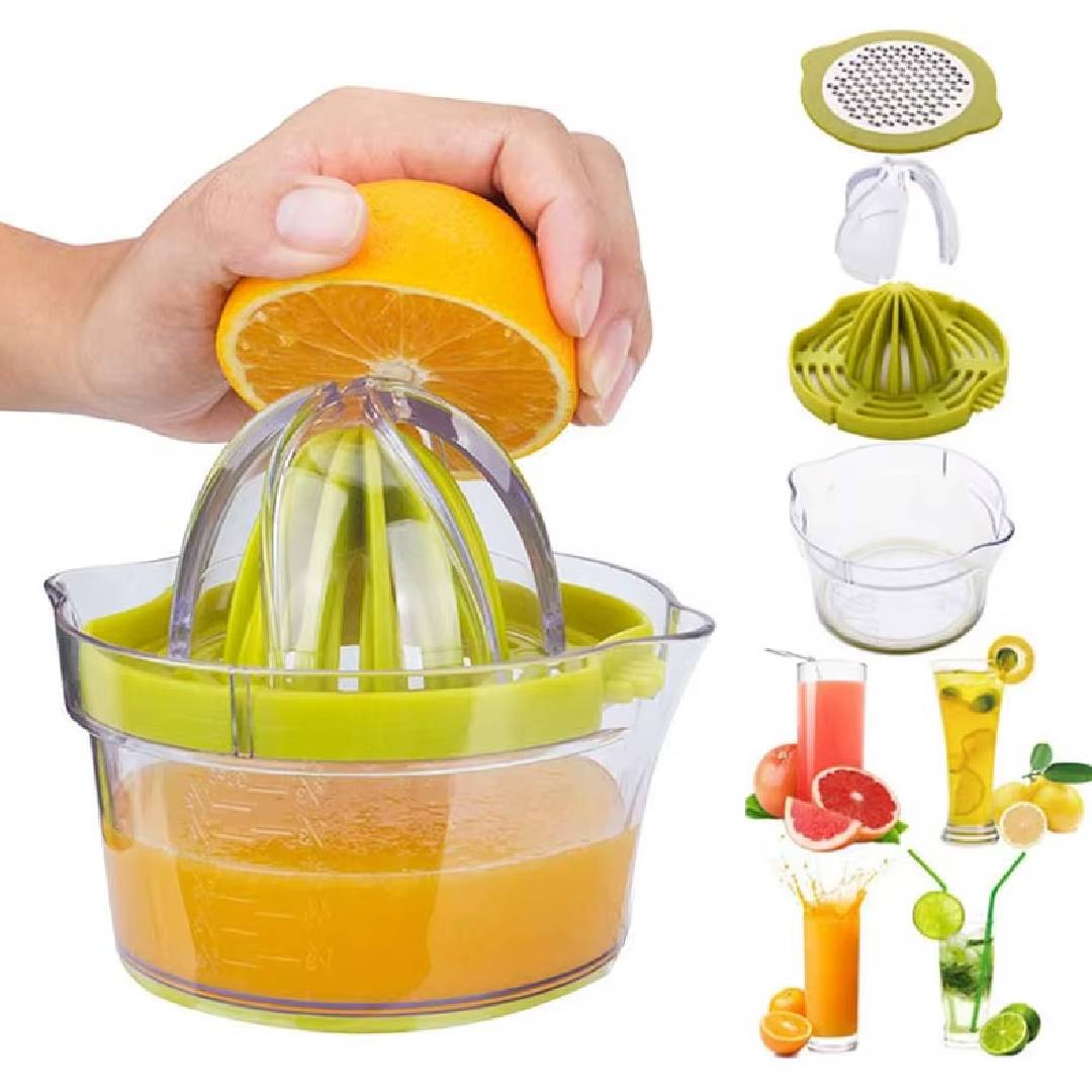 Multifunction Manual Hand Squeezer 4in1 Juicer With Grater Acrylic