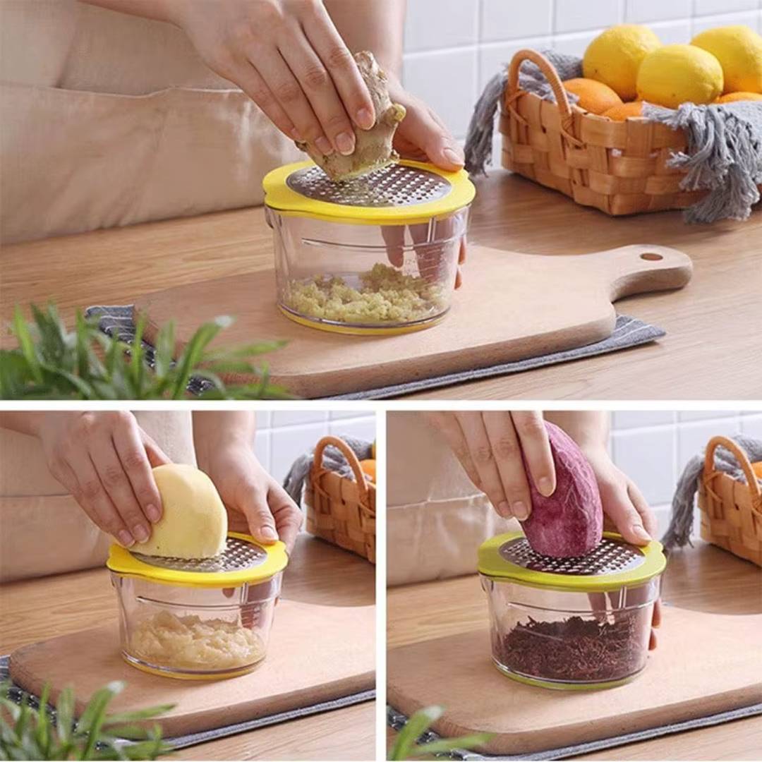 Multifunction Manual Hand Squeezer 4in1 Juicer With Grater Acrylic