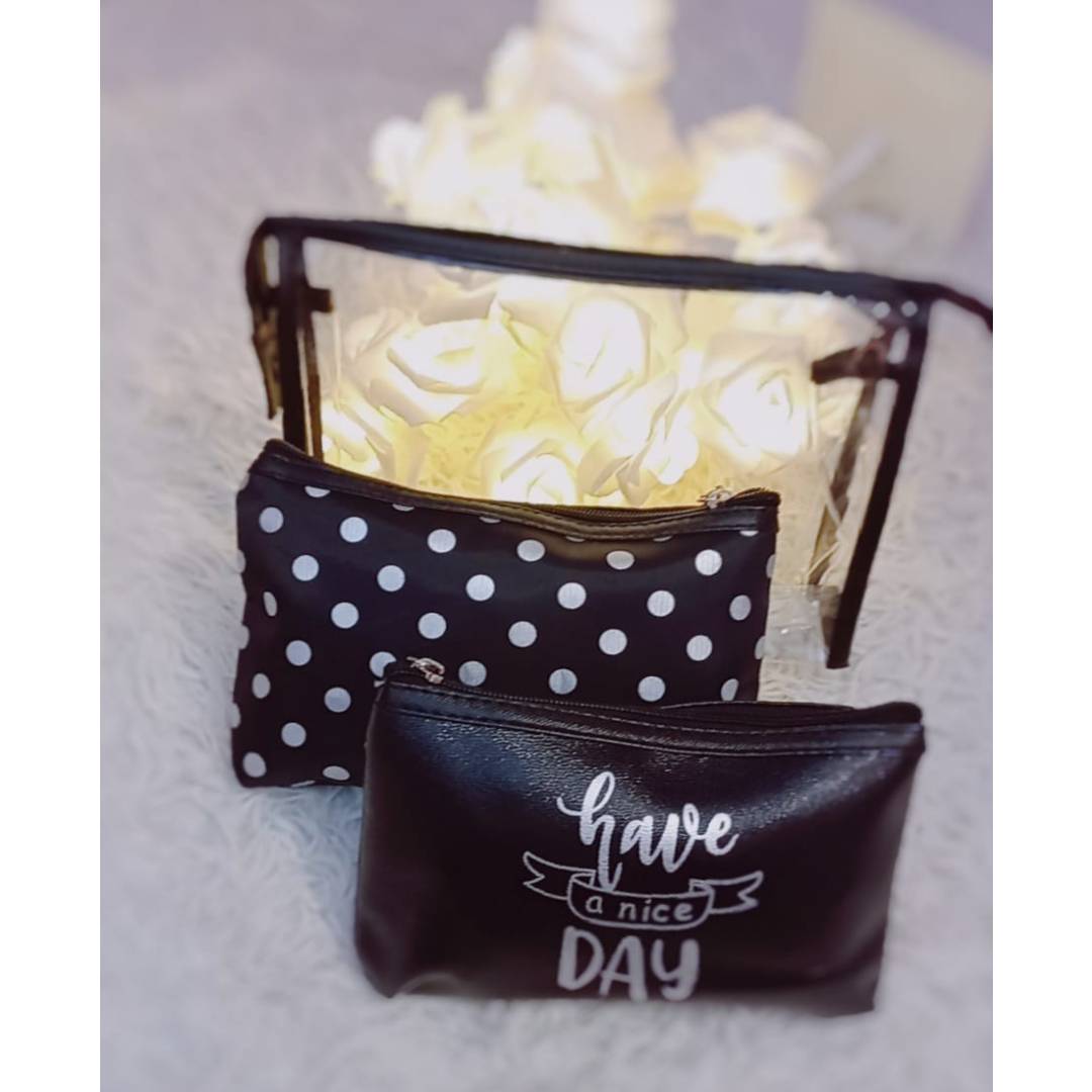 3 in 1 Make up Cosmetic Pouches