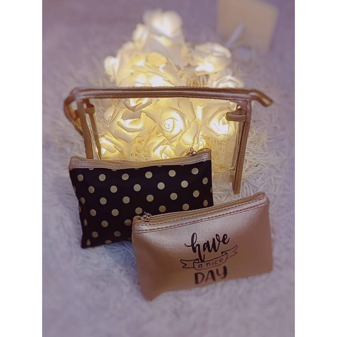 3 in 1 Make up Cosmetic Pouches