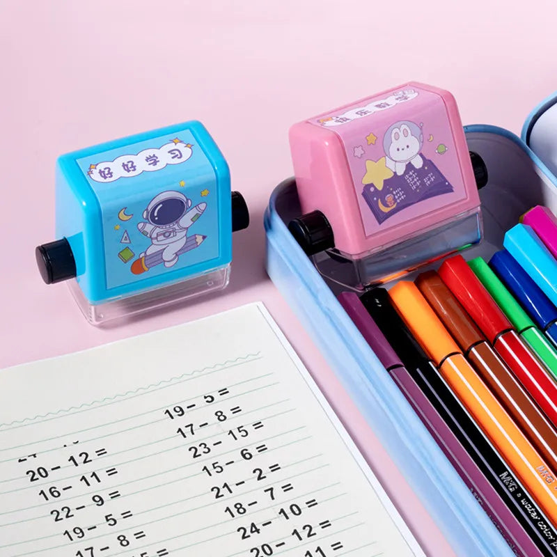 Reusable Digital Teaching Roller Stamp Addition and Subtraction Roller Stamp Within 100 Teaching Mathematics Practice Questions