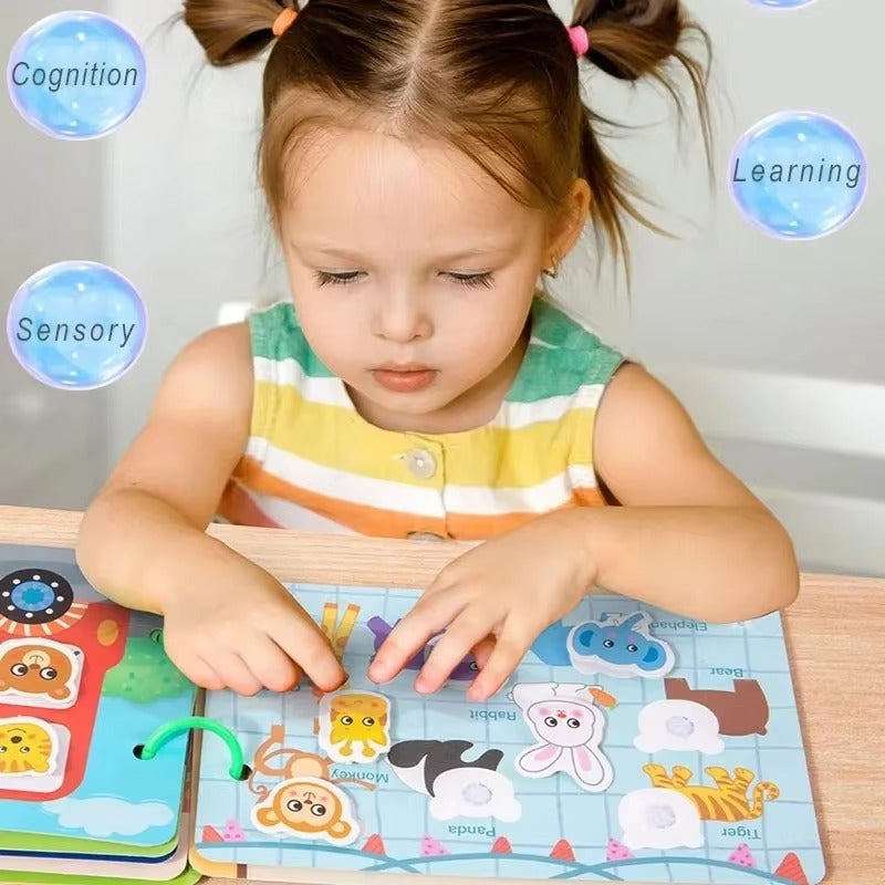 Early Childhood Quiet Book – Montessori-Inspired Learning Toy for Toddlers Kids Learning Book