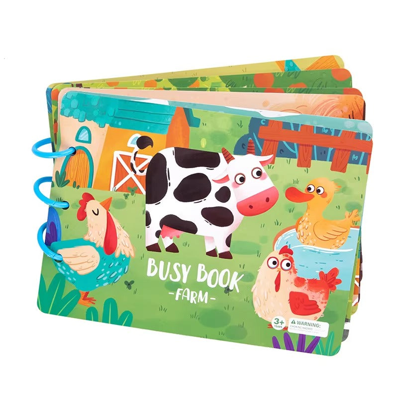 Early Childhood Quiet Book – Montessori-Inspired Learning Toy for Toddlers Kids Learning Book