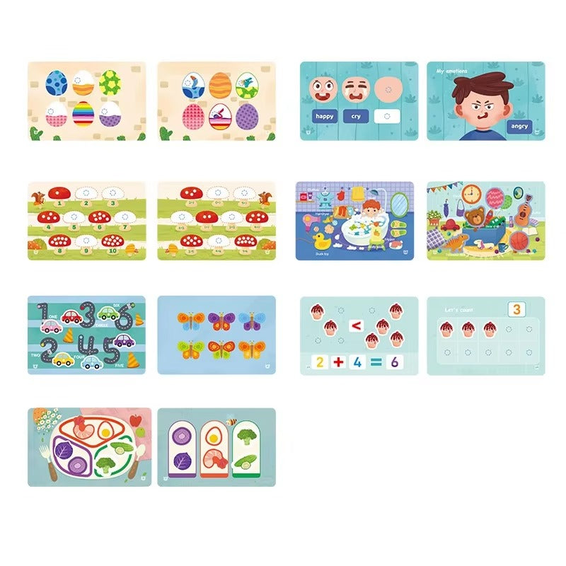 Early Childhood Quiet Book – Montessori-Inspired Learning Toy for Toddlers Kids Learning Book
