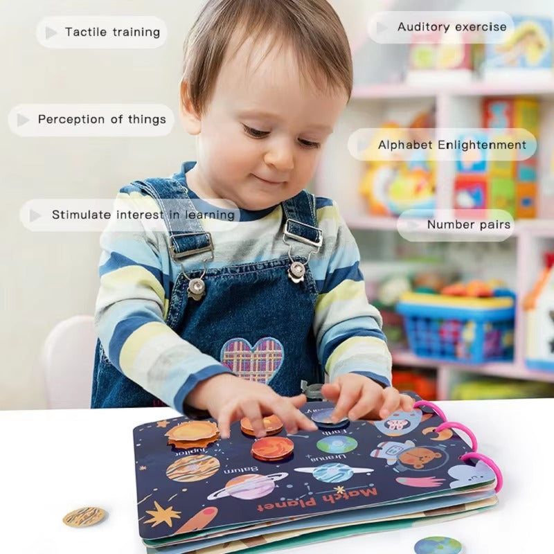 Early Childhood Quiet Book – Montessori-Inspired Learning Toy for Toddlers Kids Learning Book