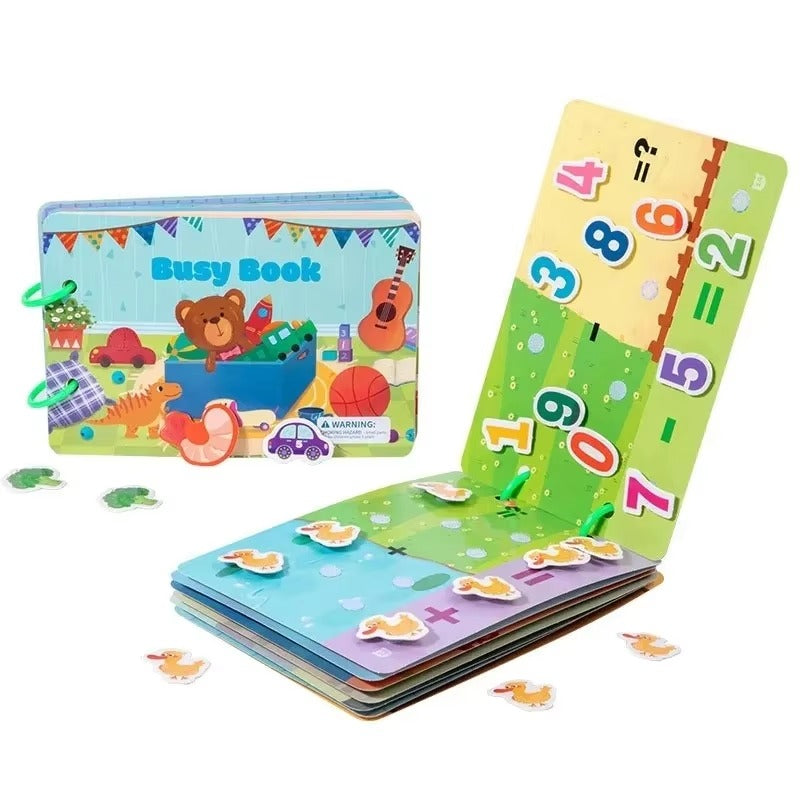 Early Childhood Quiet Book – Montessori-Inspired Learning Toy for Toddlers Kids Learning Book