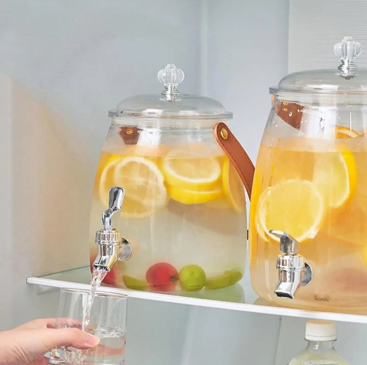 Stylish Beverage Dispenser Refined Acrylic Juice Jar Cooler 5.2L Capacity