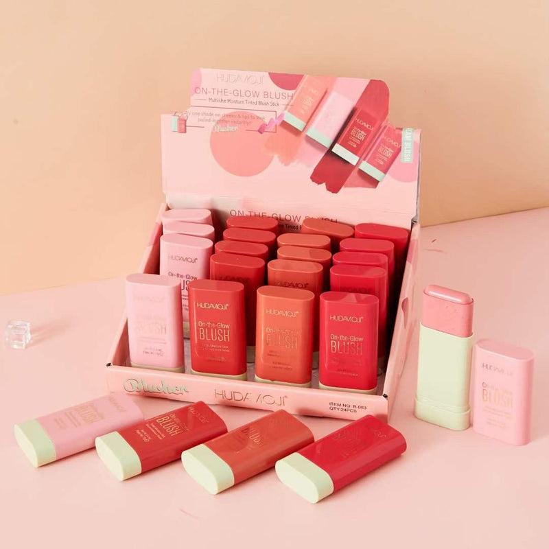 Multi-Shade Glow Blush Sticks (4pcs)