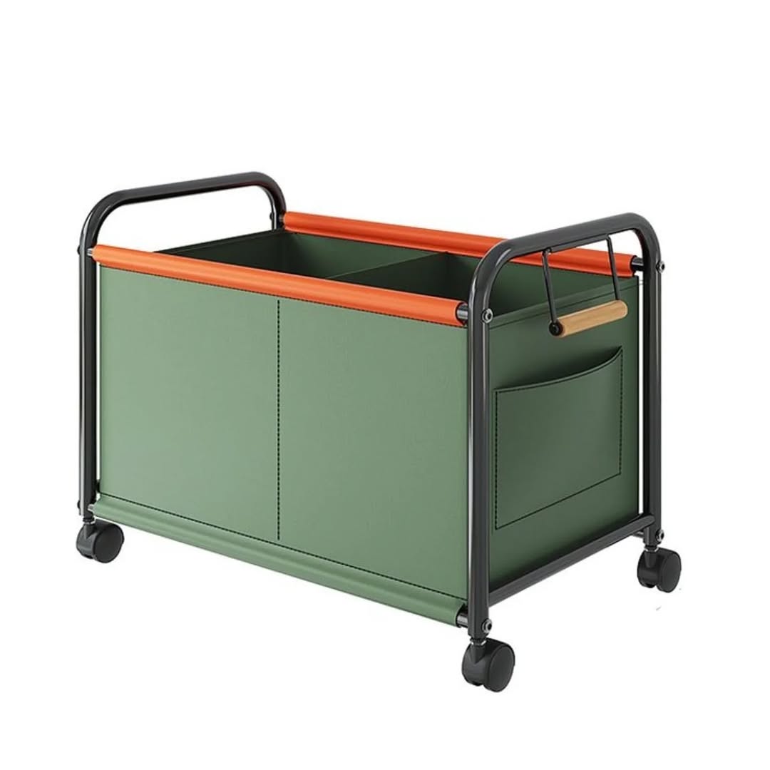 Multipurpose Toy Storage Box with Wheel Kids Bedroom Organizer
