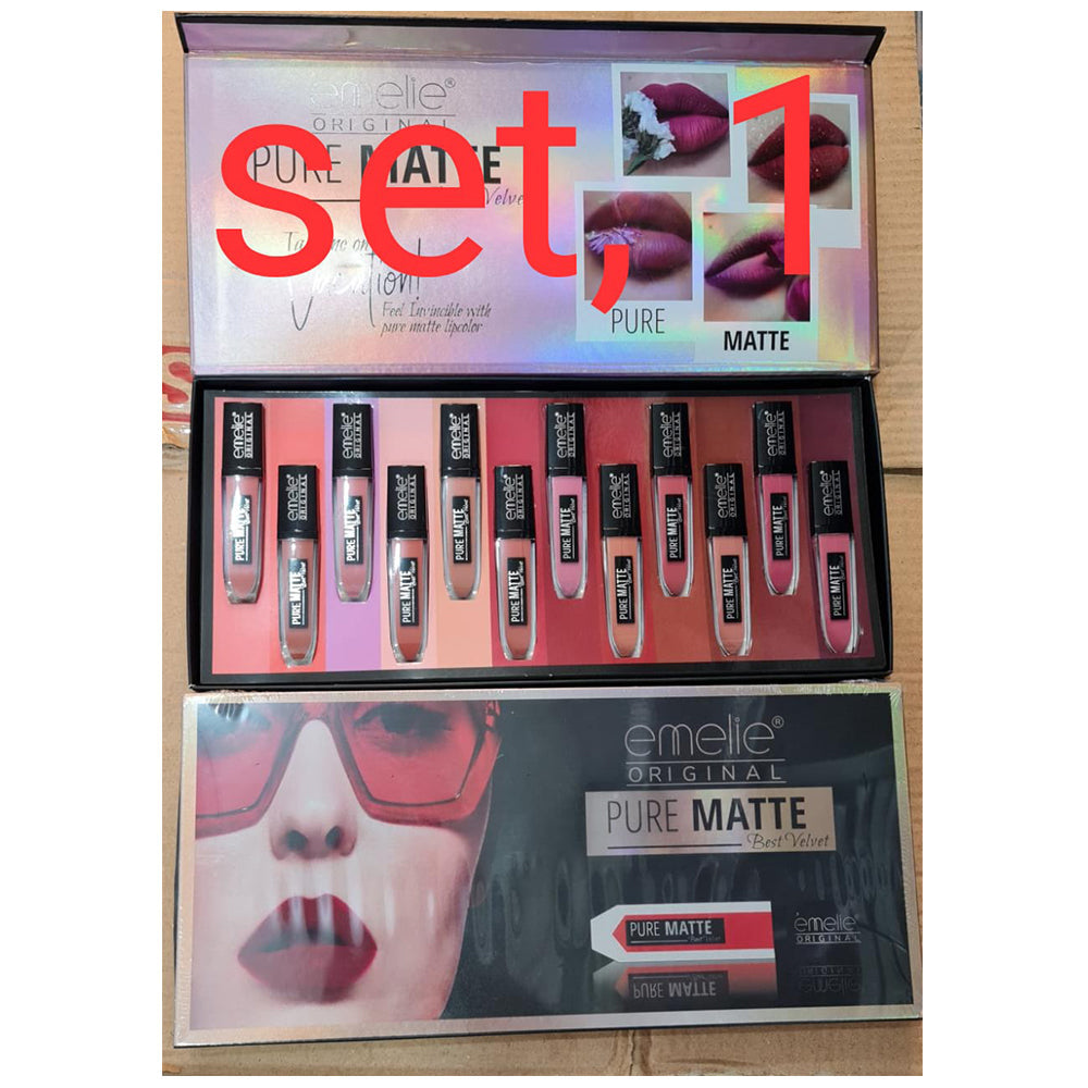 Emelie Pure Matte Lipgloss Set 01 B&G Market