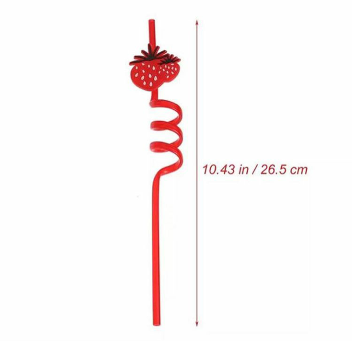 Pack Of 4 Fruity Straws