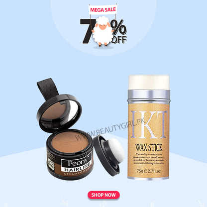 Deal BG#1553 (Peony Hairline Creamy Powder + IKT Hair Wax Stick)