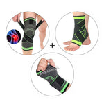 Knee Support Compression Professional Protective Knee Pad Basketball Tennis Cycling + Protective Ankle Pad + Protective Hand Pad