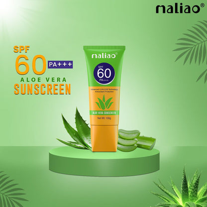 Maliao Aloe Vera Sunscreen SPF 60 PA+++ - Ultimate Sun Protection for Your Skin