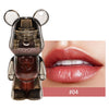 Miss Lara Cute Korean Black Bear Lip Gloss Lip Glaze Long-Lasting Mirror Shine Lip Tint