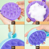 Soft Silicone Hair Scalp Massager Head Scrubber Hair Washing Brush