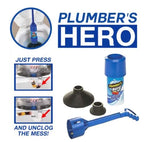 Plumber's Hero Commode Sink & Drain Cleaner High Efficiency Unclog Drainage Clog Remover Cleaner