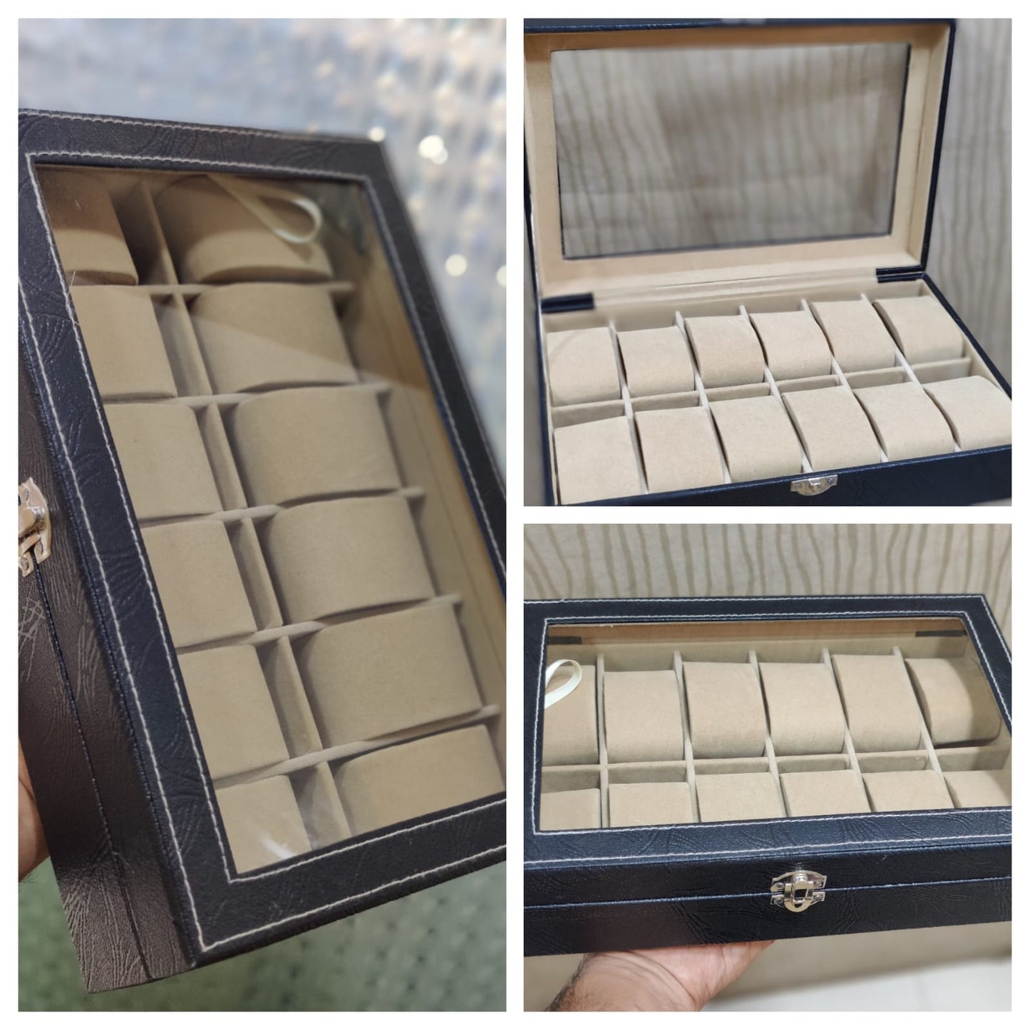 Watches Box PU Leather Watches Storage Box