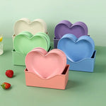 Heart Shape Plate 8 Pcs Set