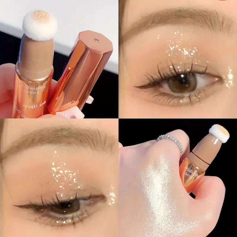 Brightening Shimmer Glitter Sparkle Liquid Highlighter Eyeshadow Stick