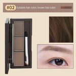 MAYCHEER Silky Texture Tricolor Long Lasting Waterproof 3 Color Eyebrow Powder