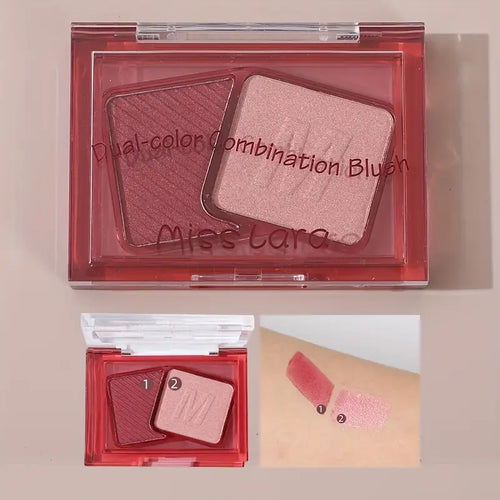 Miss Lara Two Tone Dual Color Combination Blusher Highlighter Palette