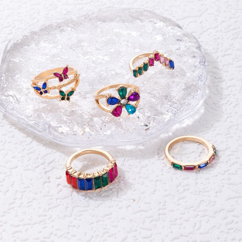 Fashion Jewellery Multi Ring Set 5 Pcs