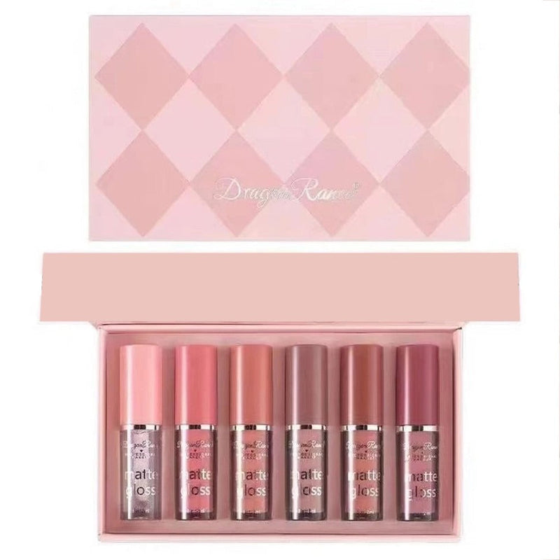 Dragon Ranee Matte Gloss Lipgloss 6Pcs Set