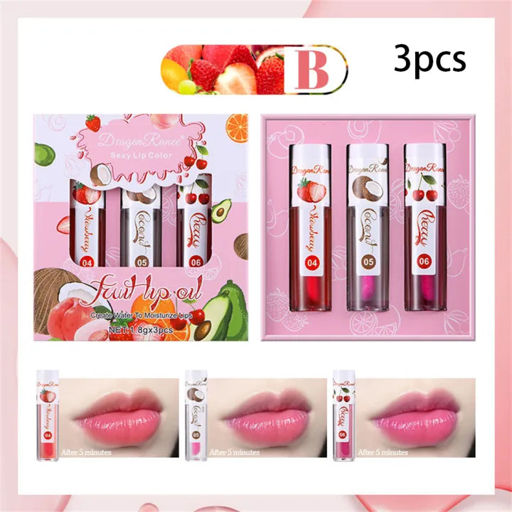 Dragon Ranee Fruits Lip Oil Set