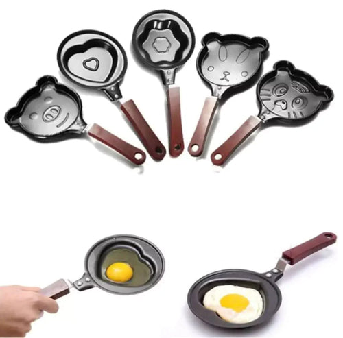 Egg Frying Pan Non-Stick + 3 Pcs Baking Tools Set +Oil Spray Bottle 100ml