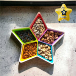 Multipurpose Star Shape Masala Dry Fruit Jewellery Box With Lid