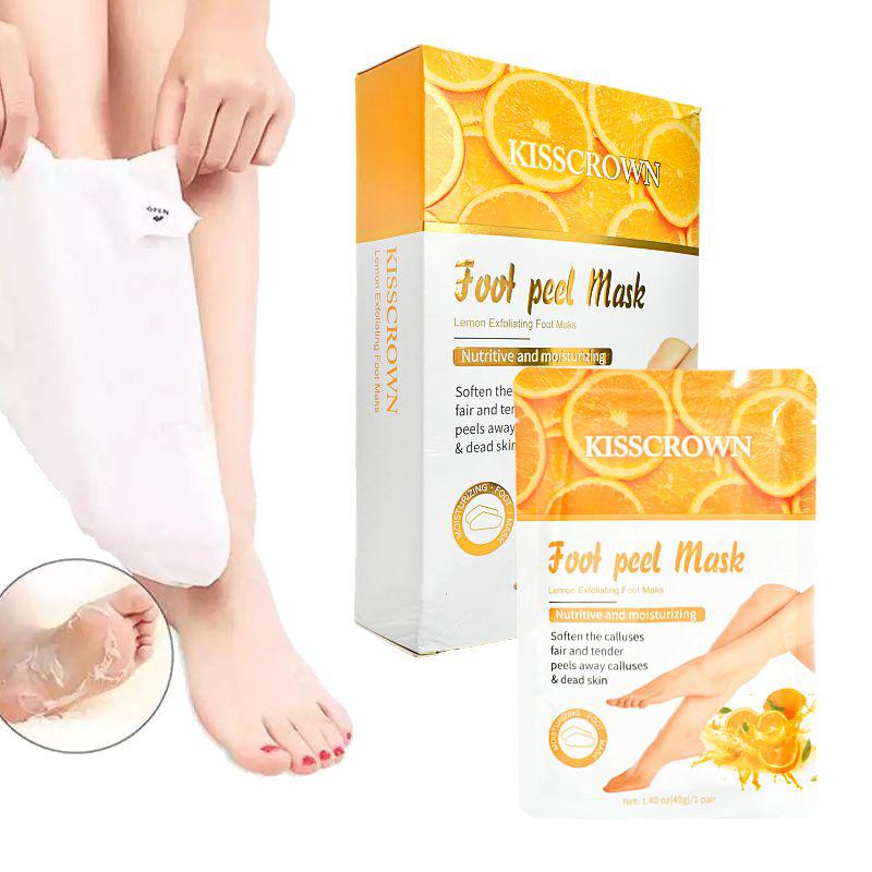 Kiss Crown Lemon Exfoliating Foot Peel Mask